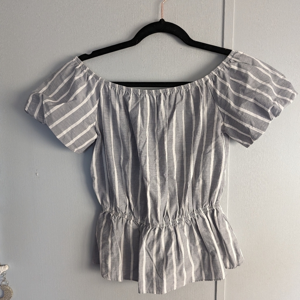 🔥 Dynamite Striped Peplum Top